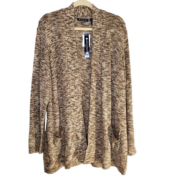 Architect Open Front Knitted Cardigan Women 3X NEW - Picture 2 of 7